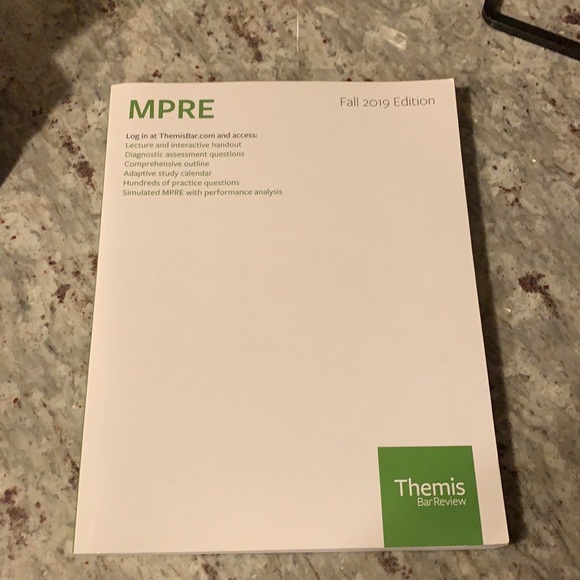 Themis MPRE Bar Exam Review Book, Fall 2019 ed. - Picture 1 of 3